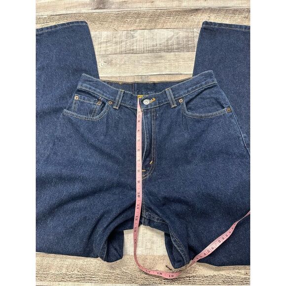 Size 10L Vintage Levi’s 550 Womens Dark Wash High Rise Relaxed Tapered Mom Jeans - Picture 4 of 8